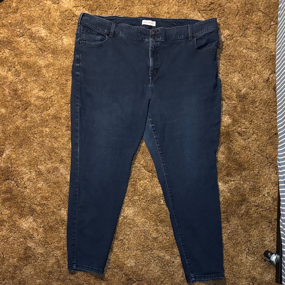 Lane Bryant Dark Blue Skinny Jeans